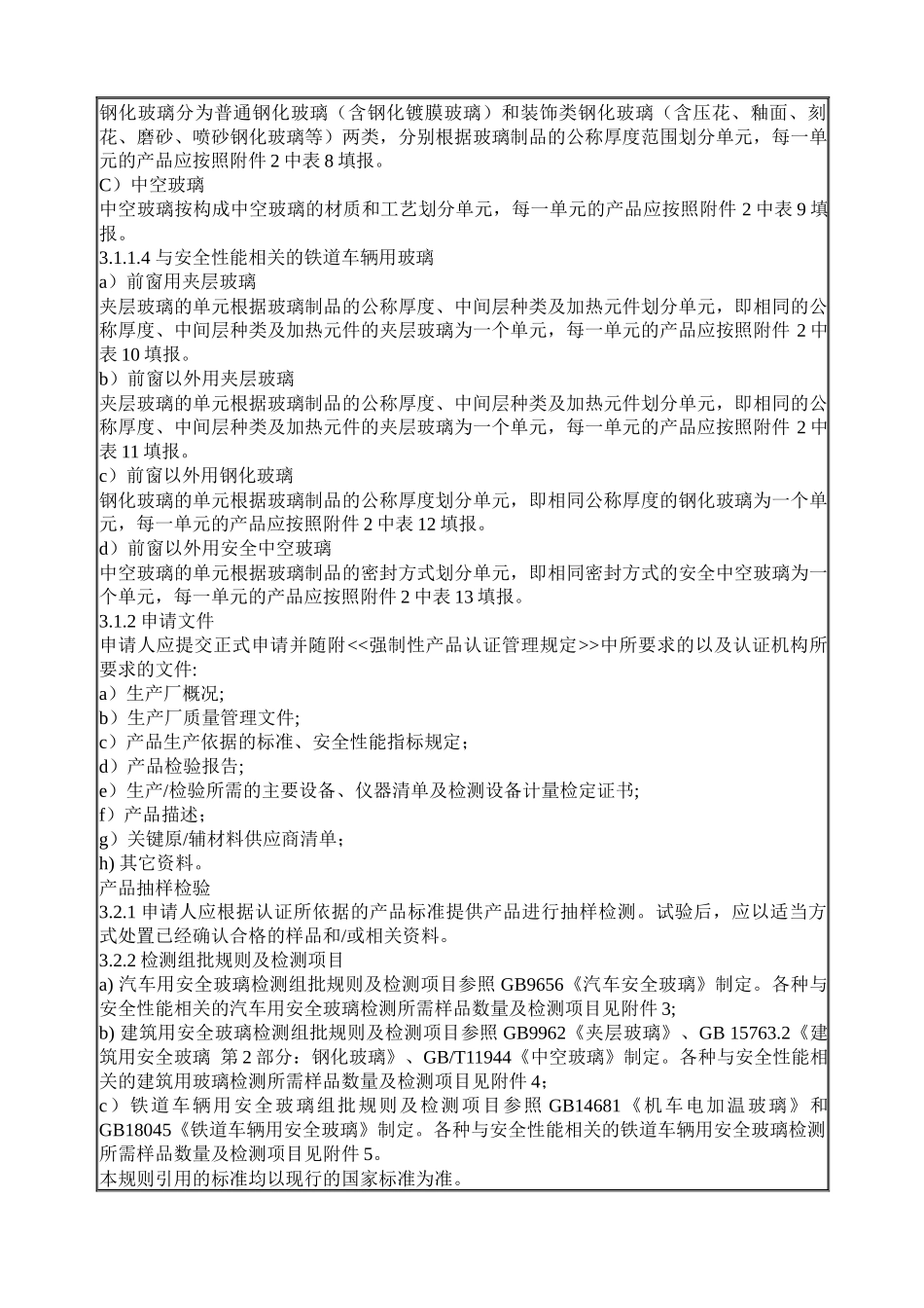 安全玻璃类强制性认证实施规则_第3页