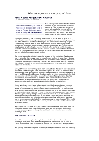 hatmakesyourstockpricegoupanddown（英文版）