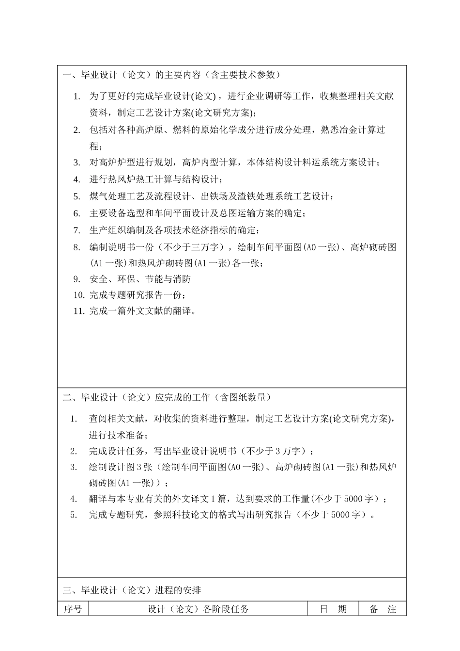 年产330万吨生铁(其中炼钢生铁78%,铸造生铁22%)的高炉炼铁车间工艺设计_第3页