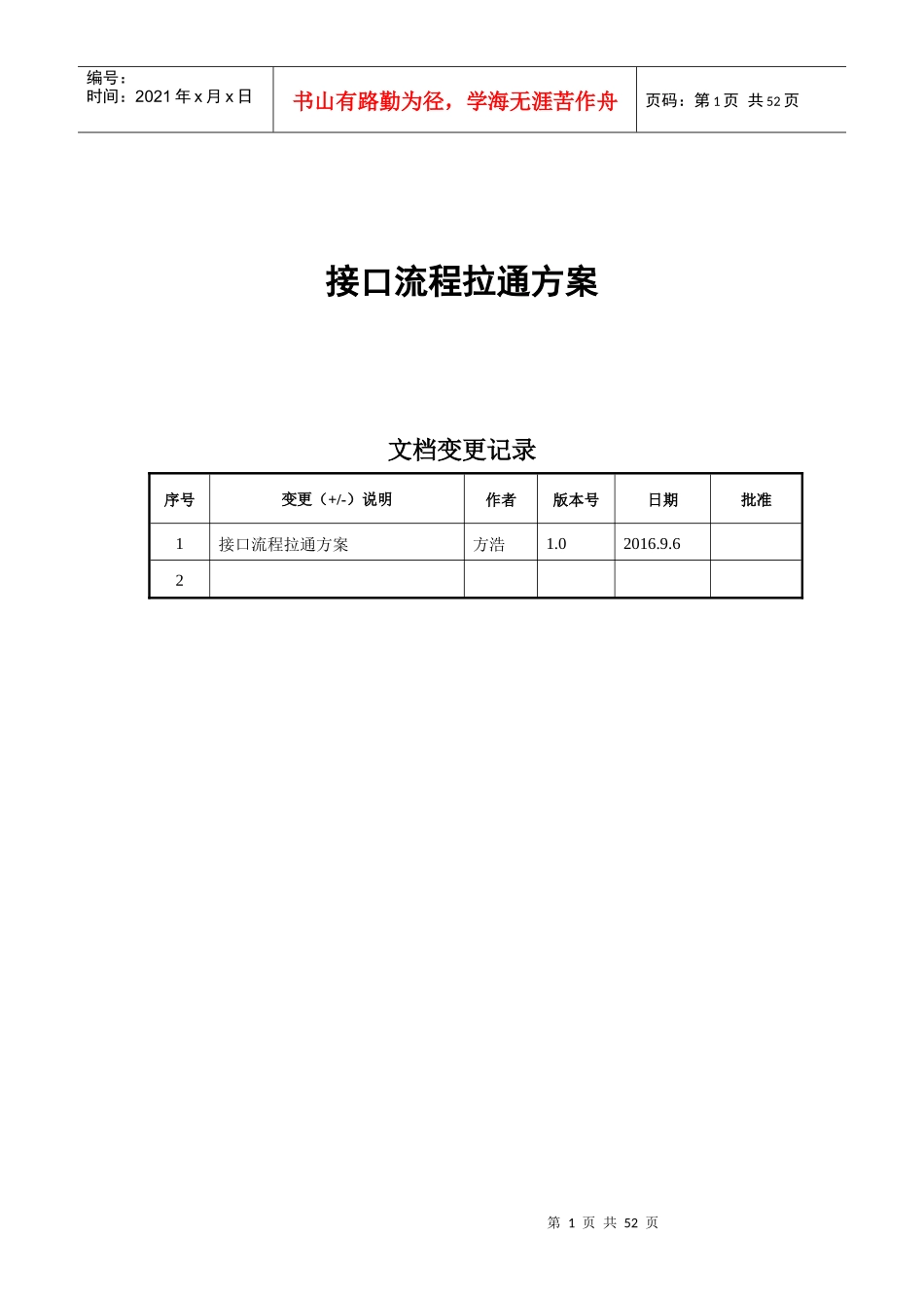接口流程拉通方案_第1页