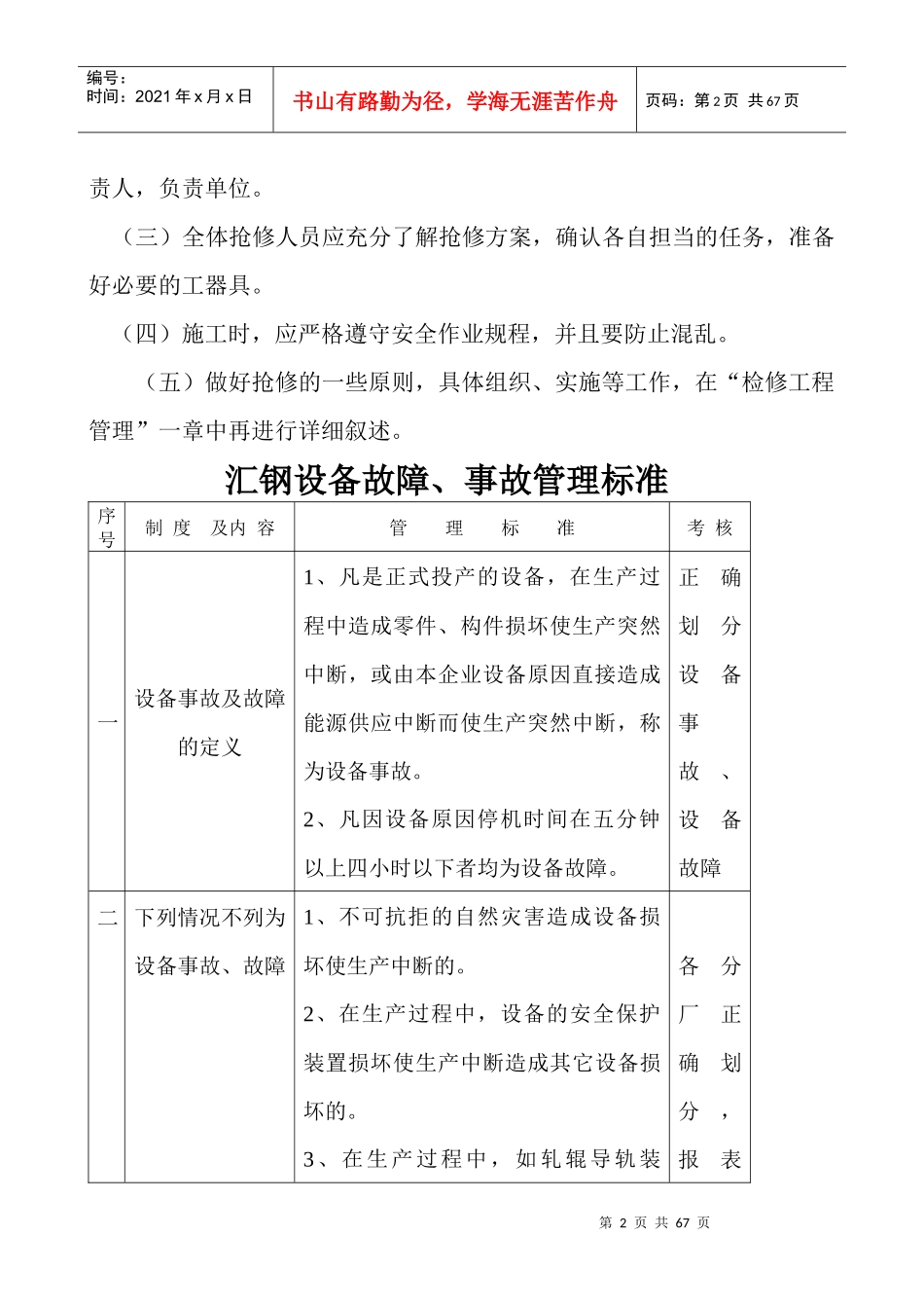 故障抢修管理制度范本_第2页