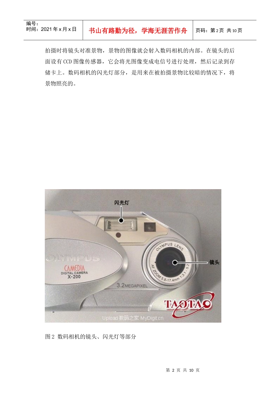 数码相机的各组成部分及基本功能_第2页