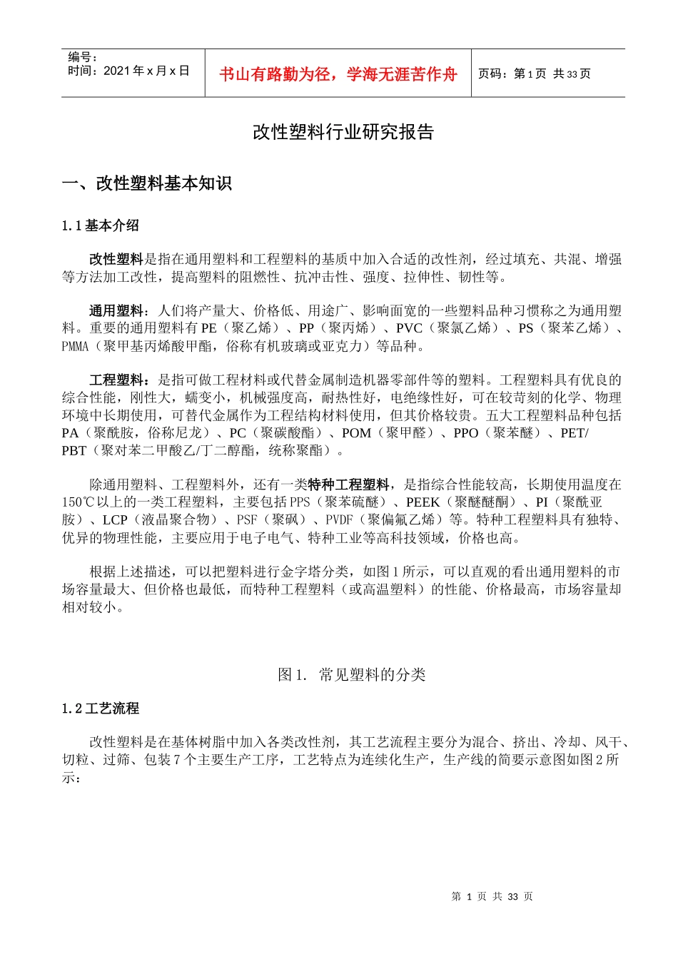 改性塑料行业研究报告_第1页