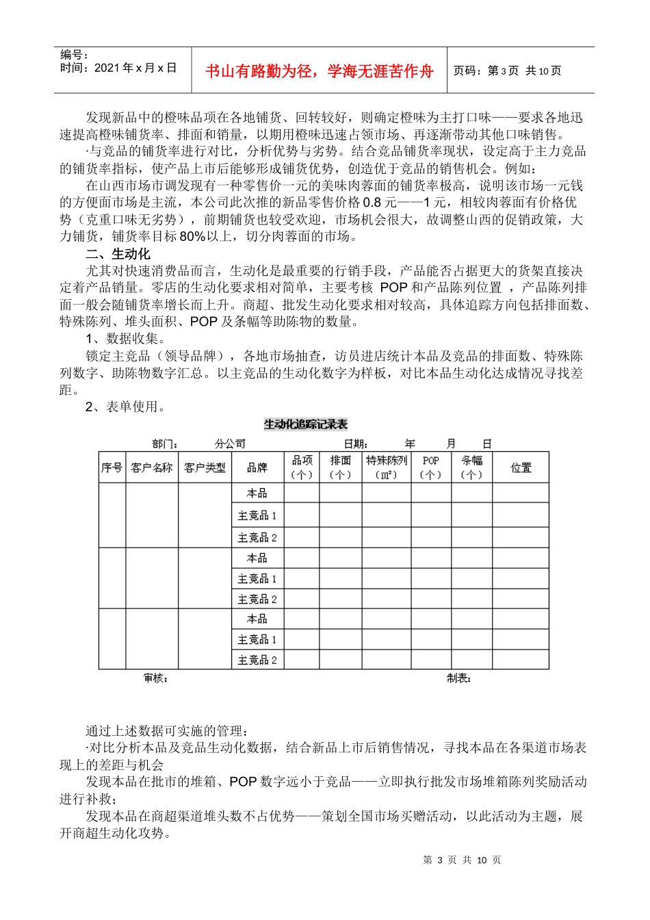 新品上市完全手册》第六章：新品上市执行＆监控（下）_第3页