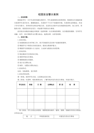 校园安全警示案例