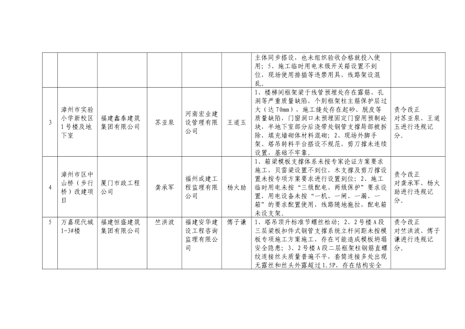 安全生产大检查情况汇总表_第2页