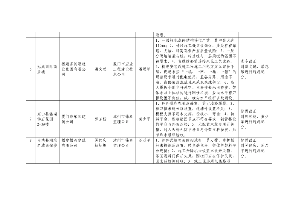 安全生产大检查情况汇总表_第3页