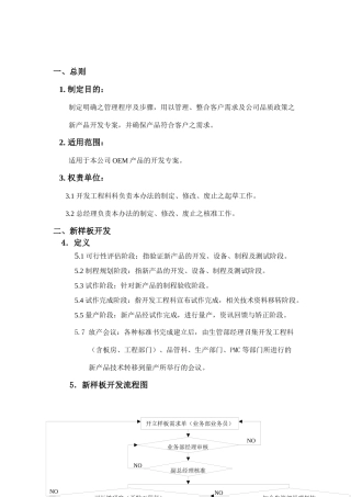 新产品开发试作管制方案概述