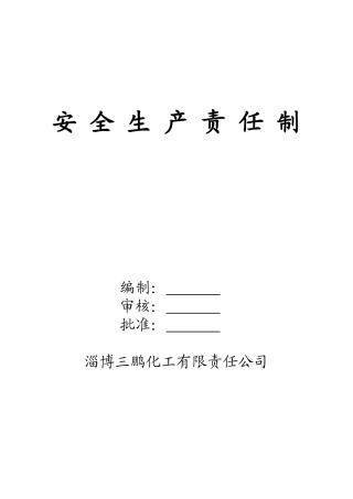 (XXXX-1)安全生产责任制
