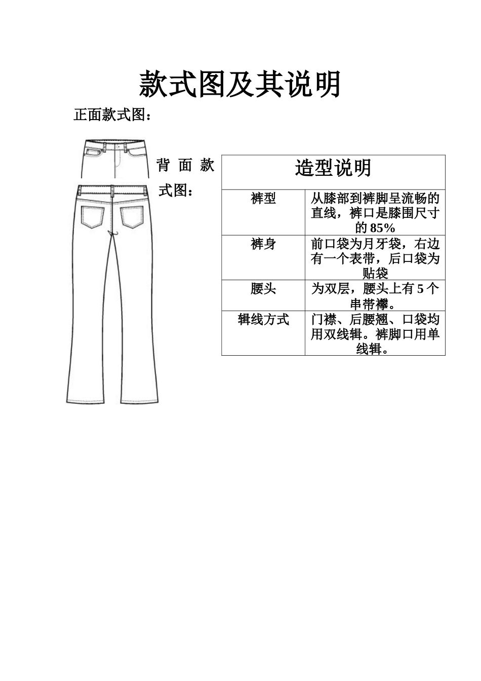 牛仔裤、西裤工艺单_第3页