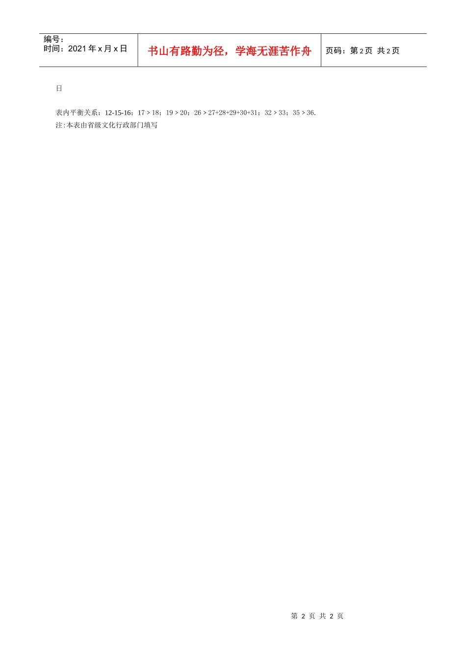 文化市场连锁经营机构基本情况年报_第2页