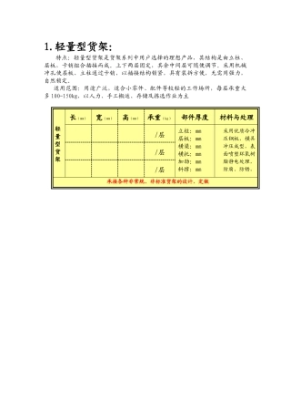 仓库货架分类大汇总