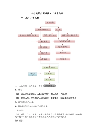 地铁机电设备安装工艺培训资料