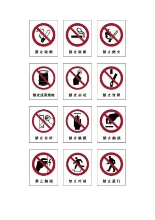 安全标牌图标