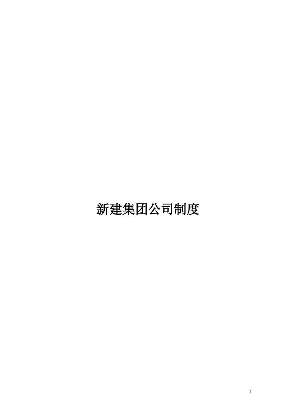新建集团公司财务管理制度模板_第1页