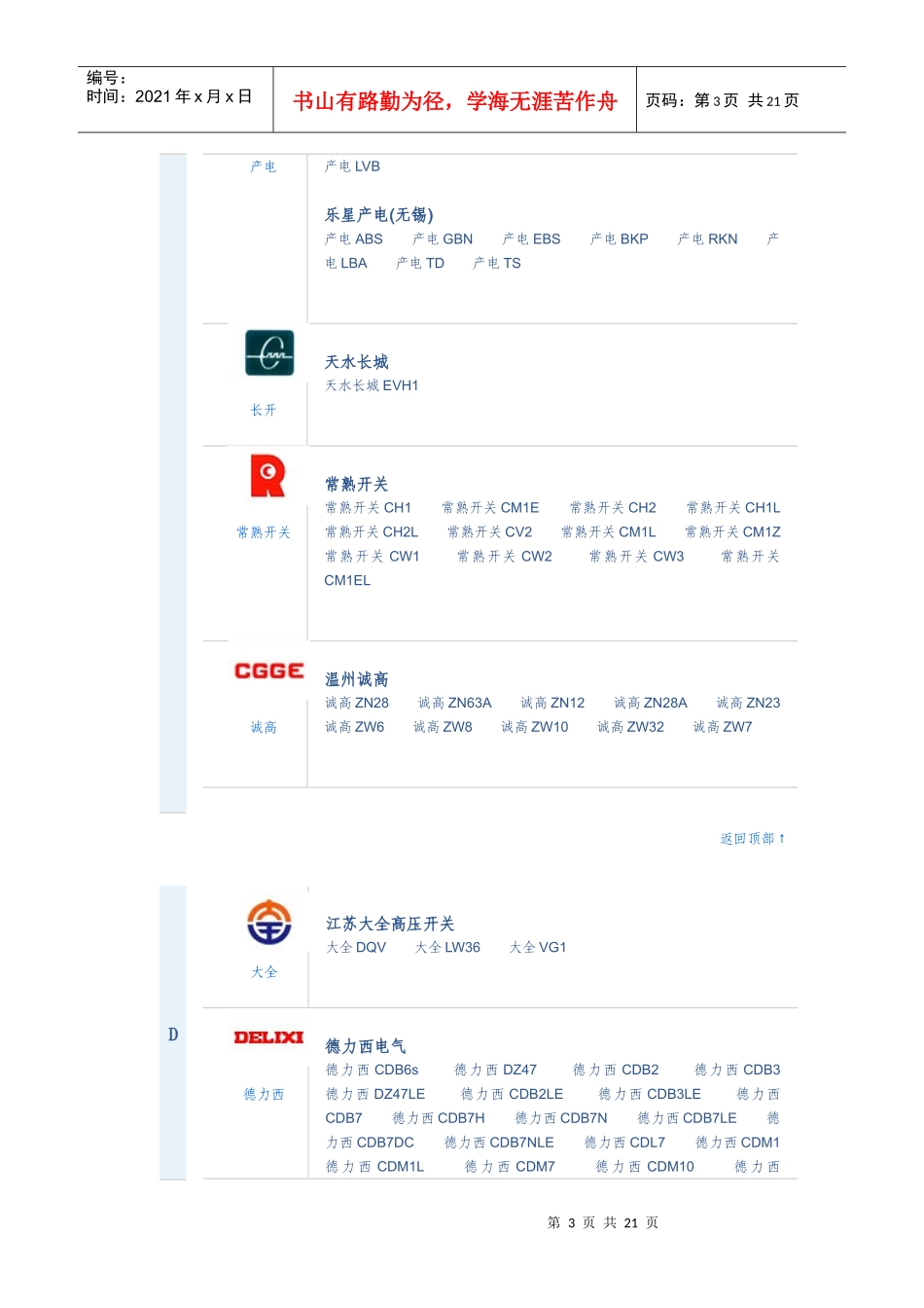 断路器品牌大全_第3页