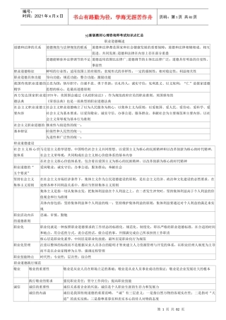 新版教材心理咨询师知识点汇总