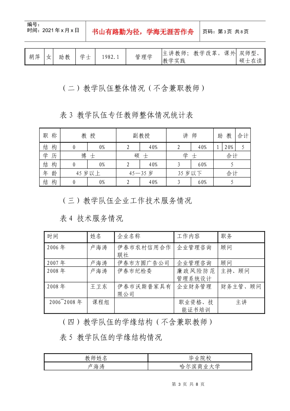 教学团队建设情况_第3页