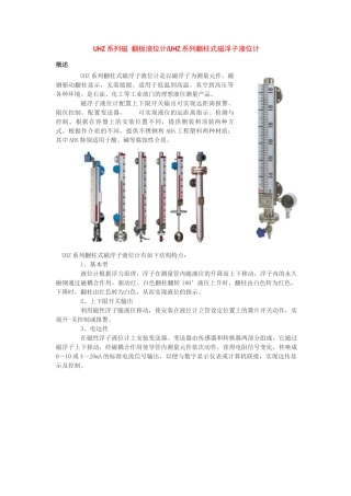 UZH磁翻板液位计(宜兴市绿逸环保设备有限公司)