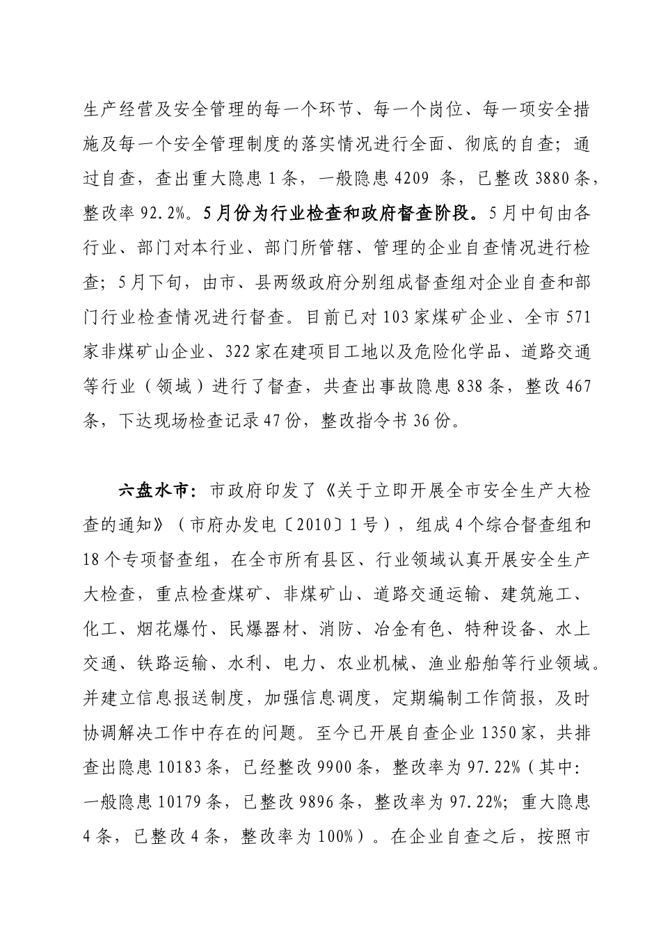 贵州省安全生产百日督查专项行动工作快报_第2页