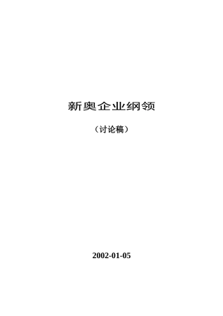 新奥企业的管理体制及方略