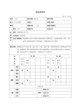 生产经营部副主任