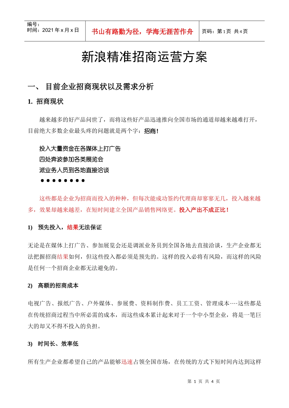 新浪精准招商运营方案_第1页