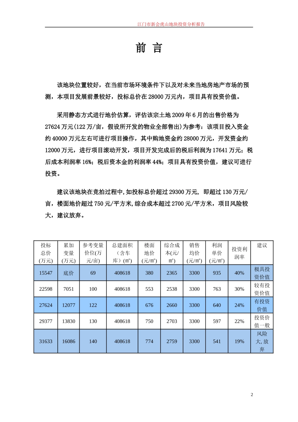 新会项目投资价值分析终稿179375460_第2页