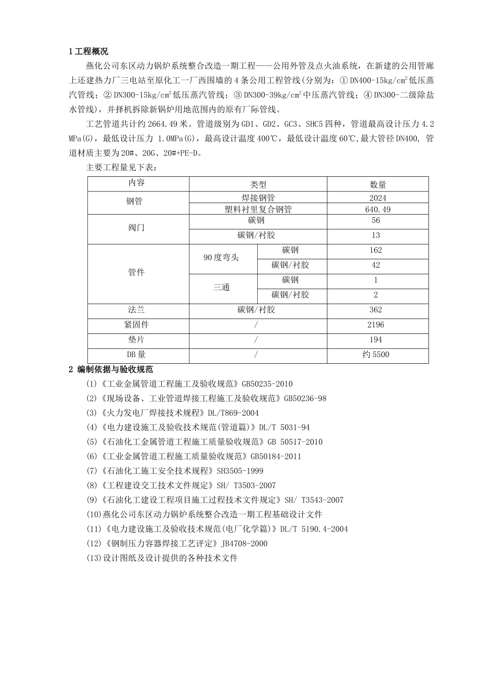 公用外管及点火油系统工艺配管方案_第2页