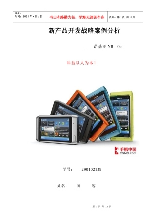 新产品开发战略案例分析
