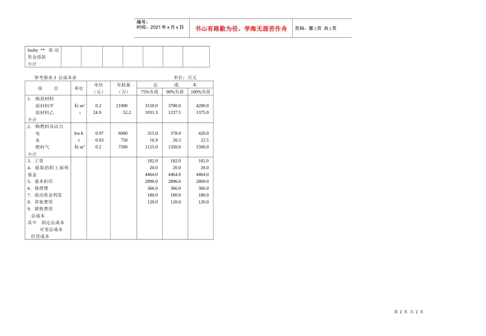 新建某项目的经济评价_第2页