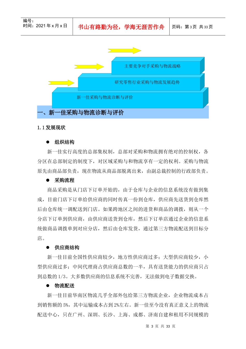 新一佳采购与物流发展战略报告_第3页