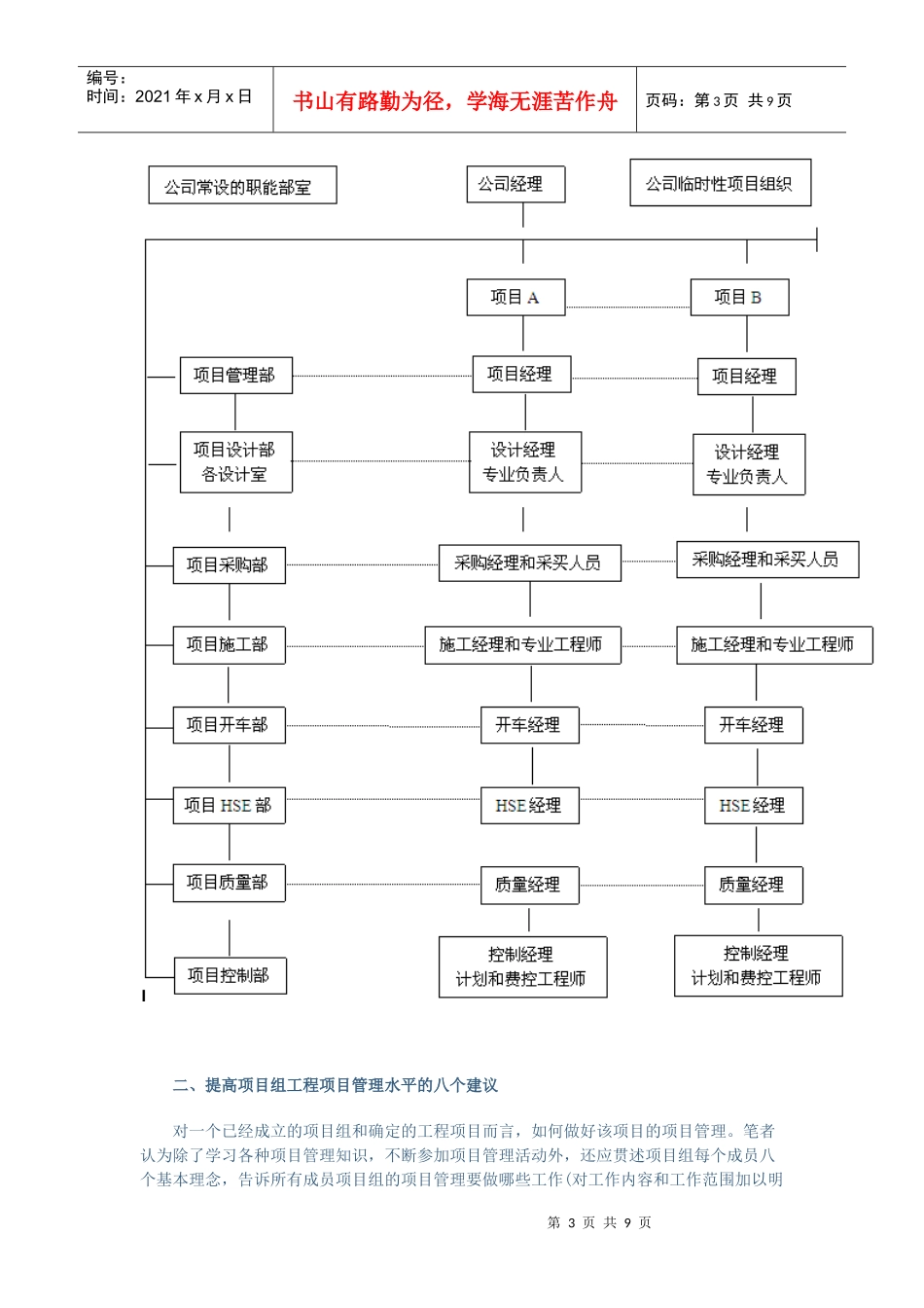 提高工程项目管理的八个建议_第3页