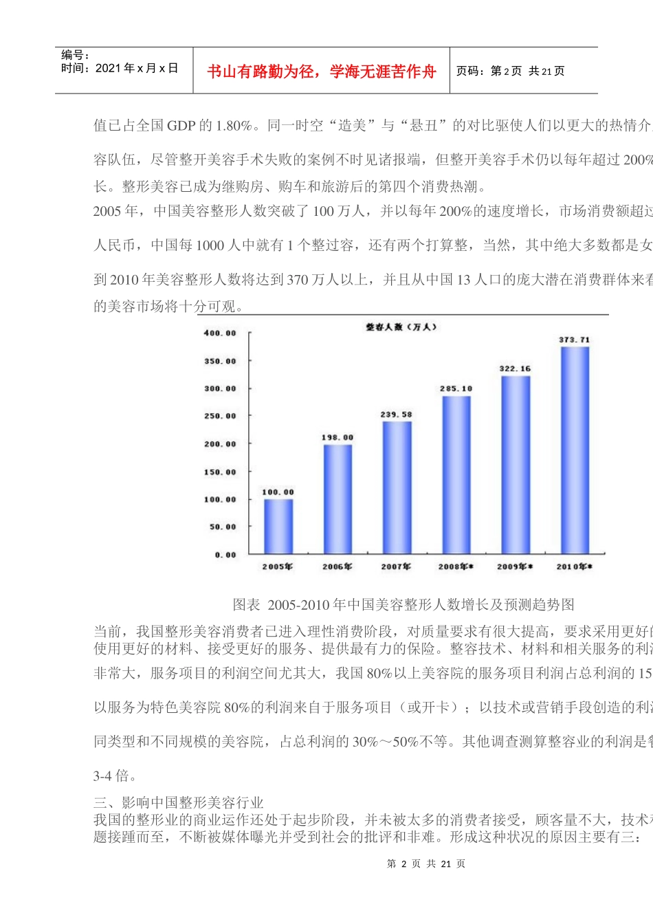 整形美容行业调查报告_第2页