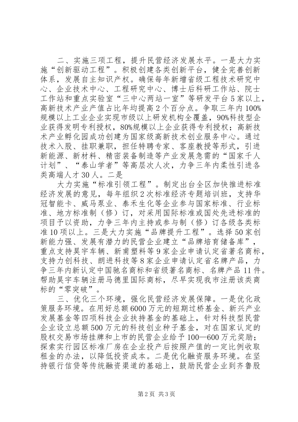 在全市民营经济工作会议上的发言稿 (2)_第2页