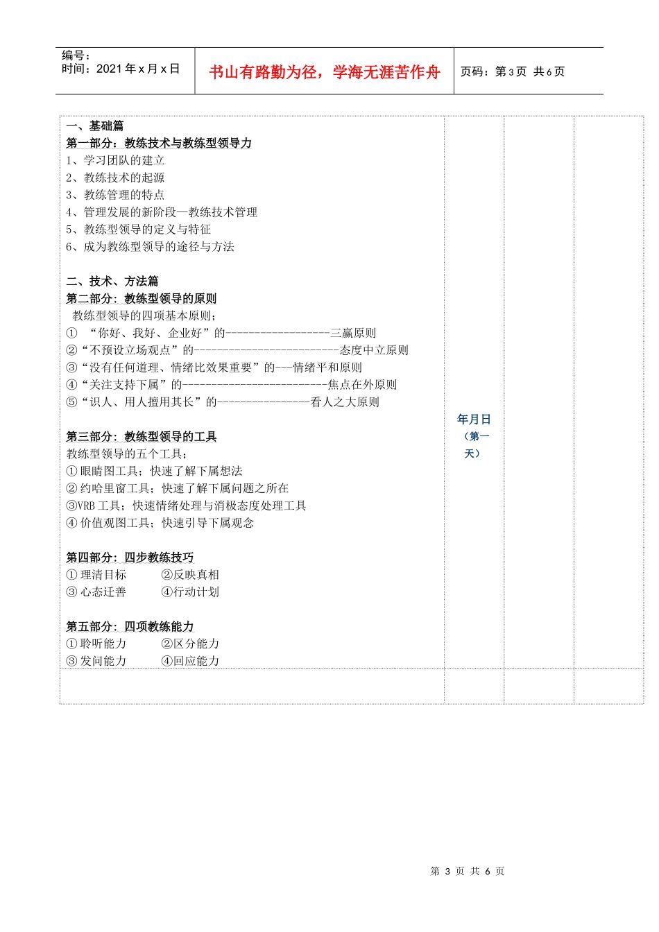 教练型领导艺术工作坊内容_第3页