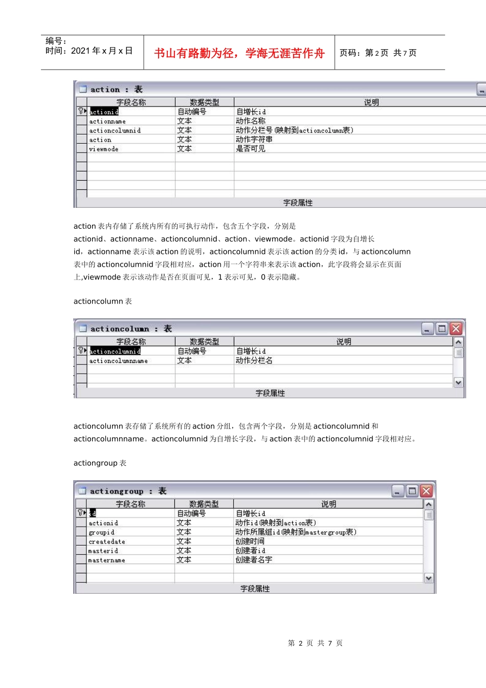 数据库结构设计项目说明_第2页