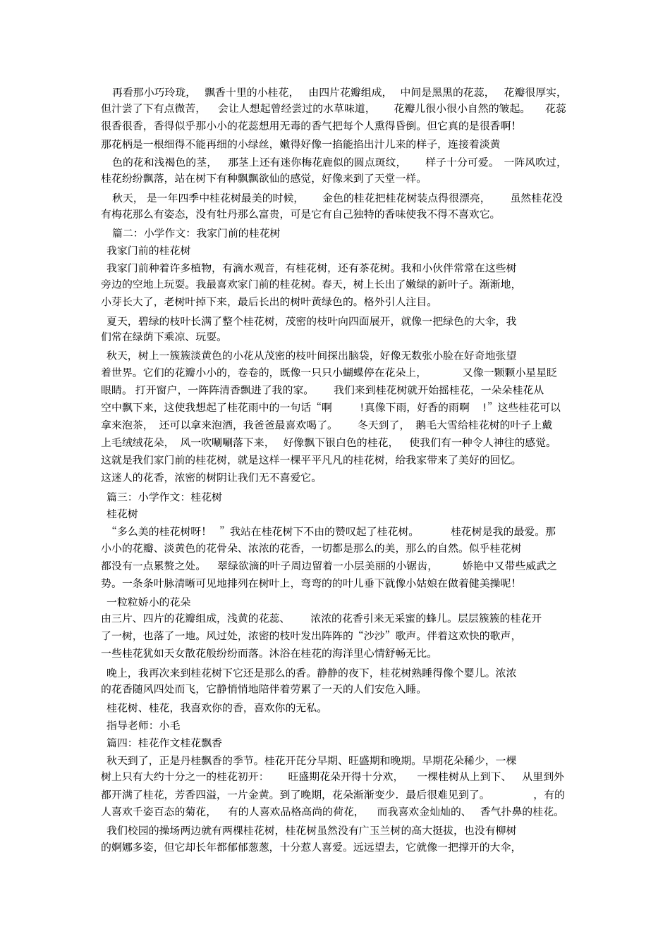 写桂花的作文400字(精选8篇)_第2页