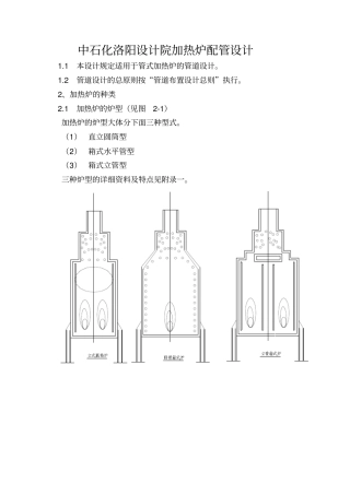 中石化洛阳设计院加热炉配管设计