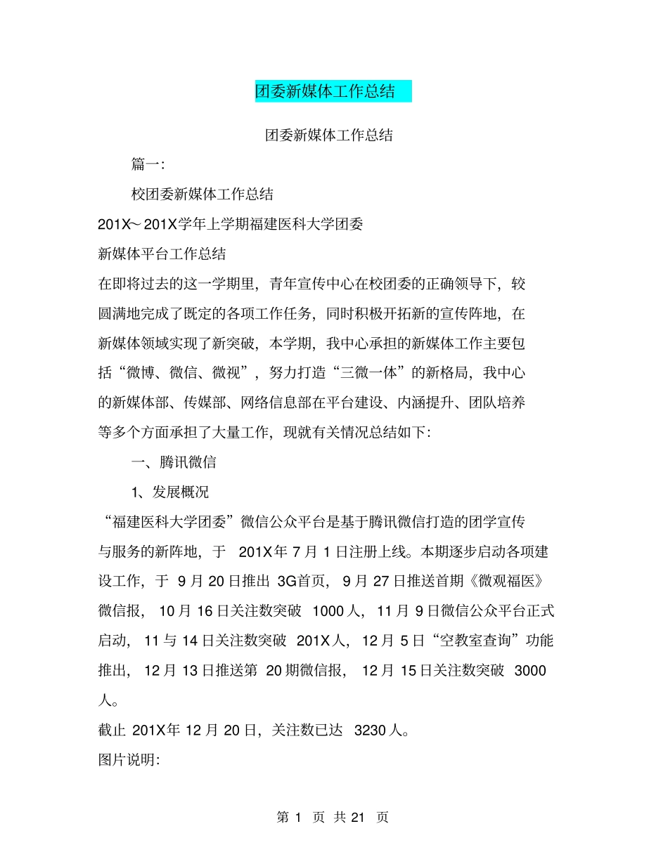 团委新媒体工作总结_第1页