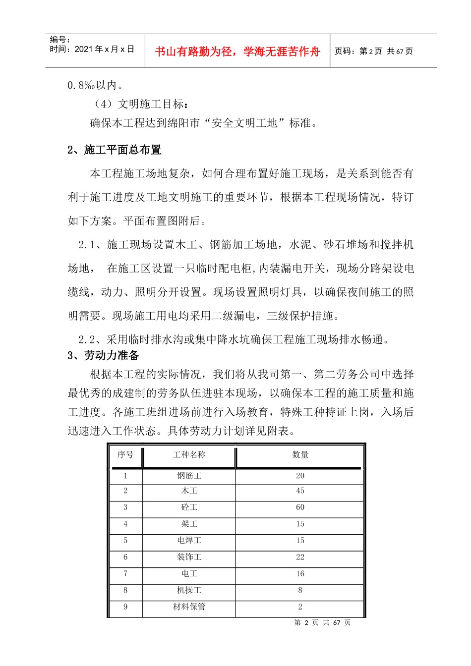 新建厂房施工组织设计_第2页