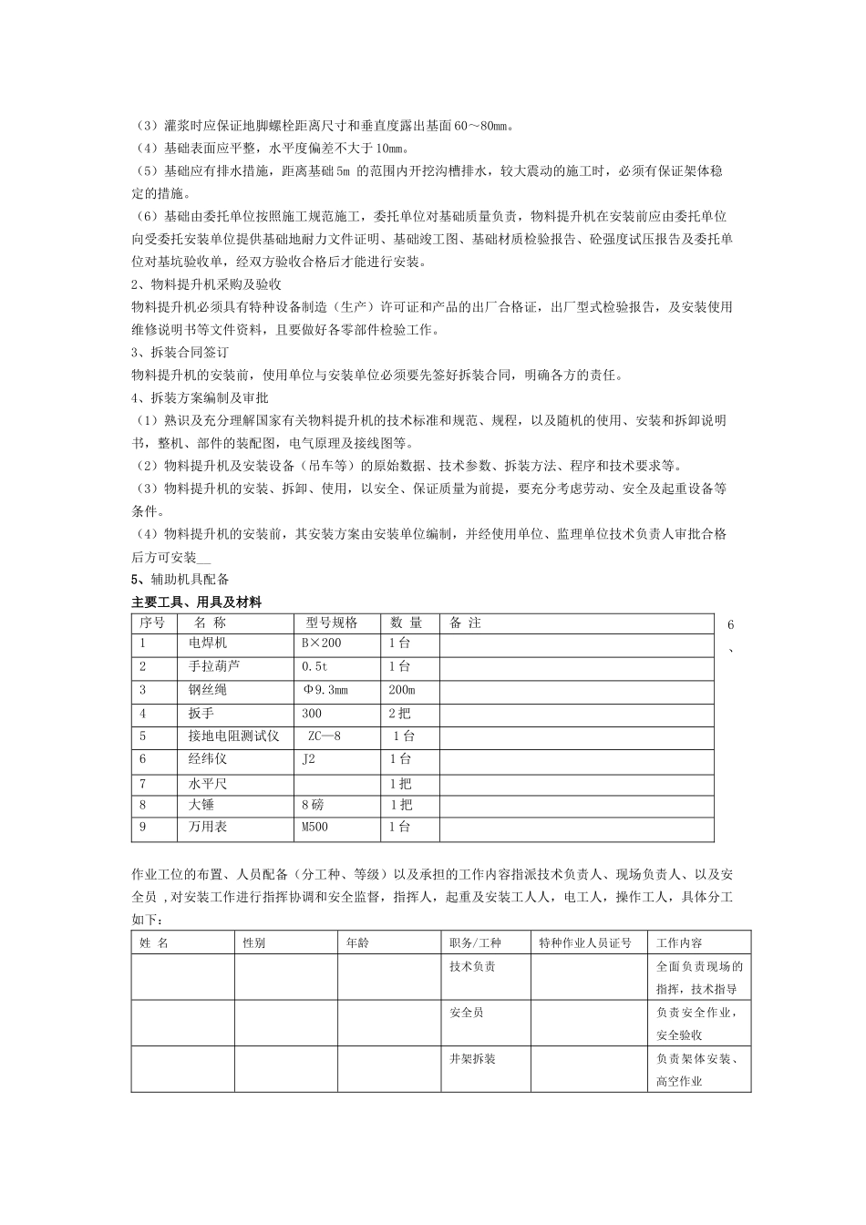 某特级施工企业物料提升机方案样板_第2页