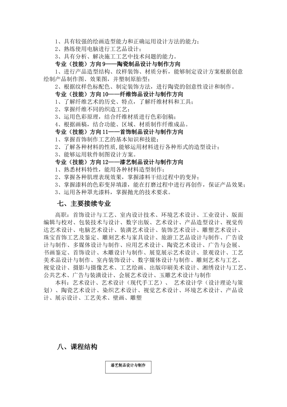 工艺美术专业,教学标准(33页)_第3页