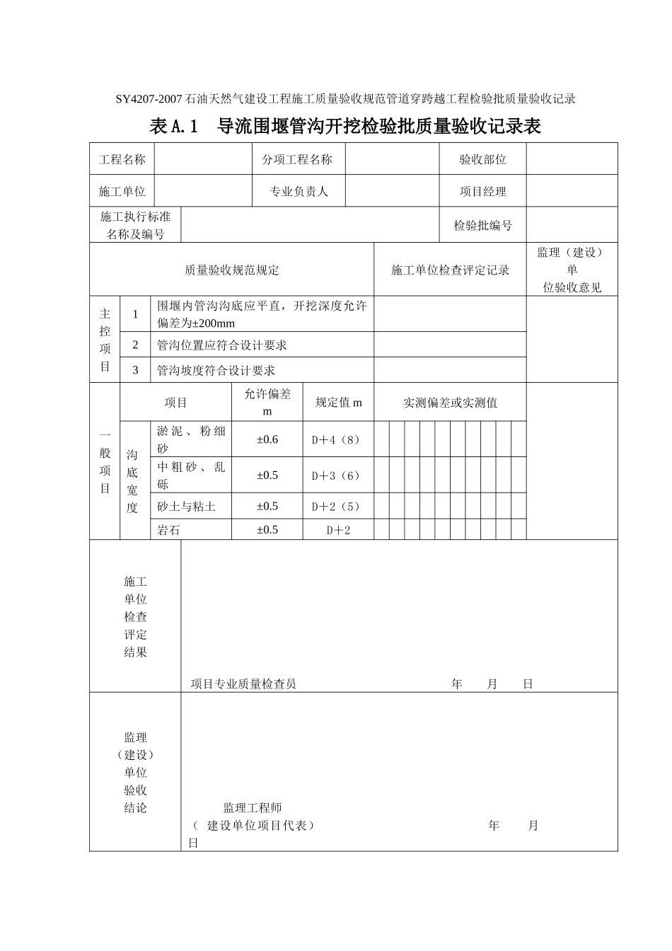 管道穿跨越工程检验批_第2页