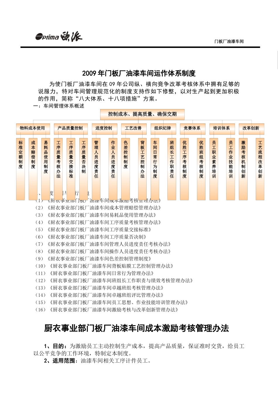 门板厂油漆车间运作体系制度_第1页