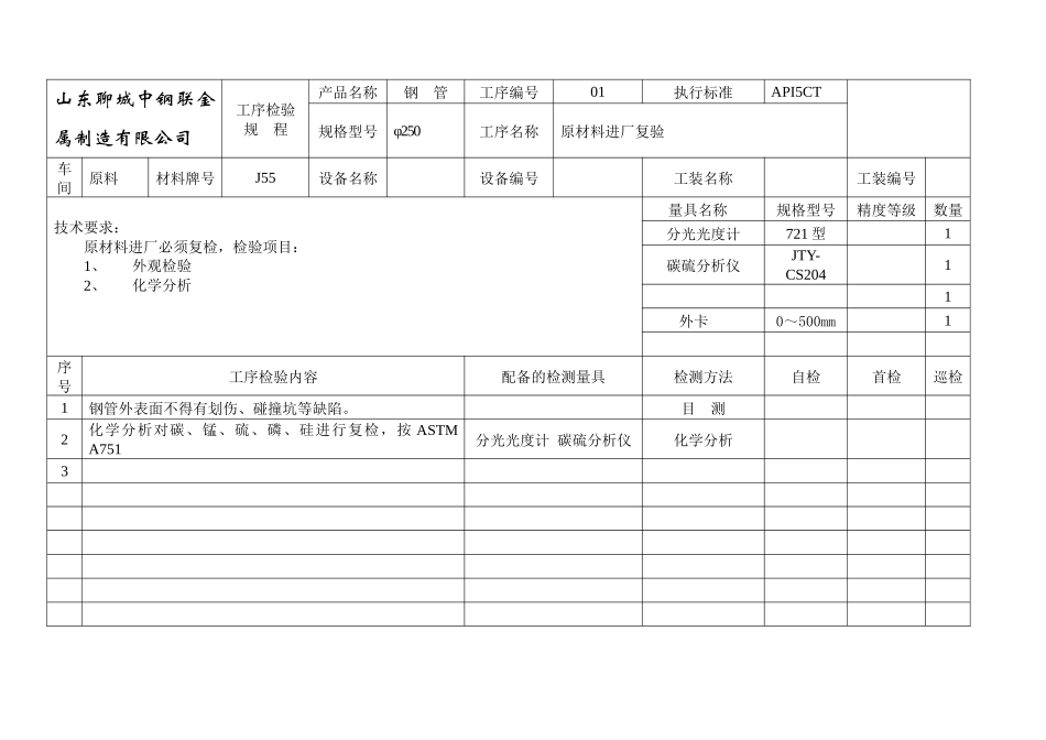 无缝钢管生产工艺卡_第2页