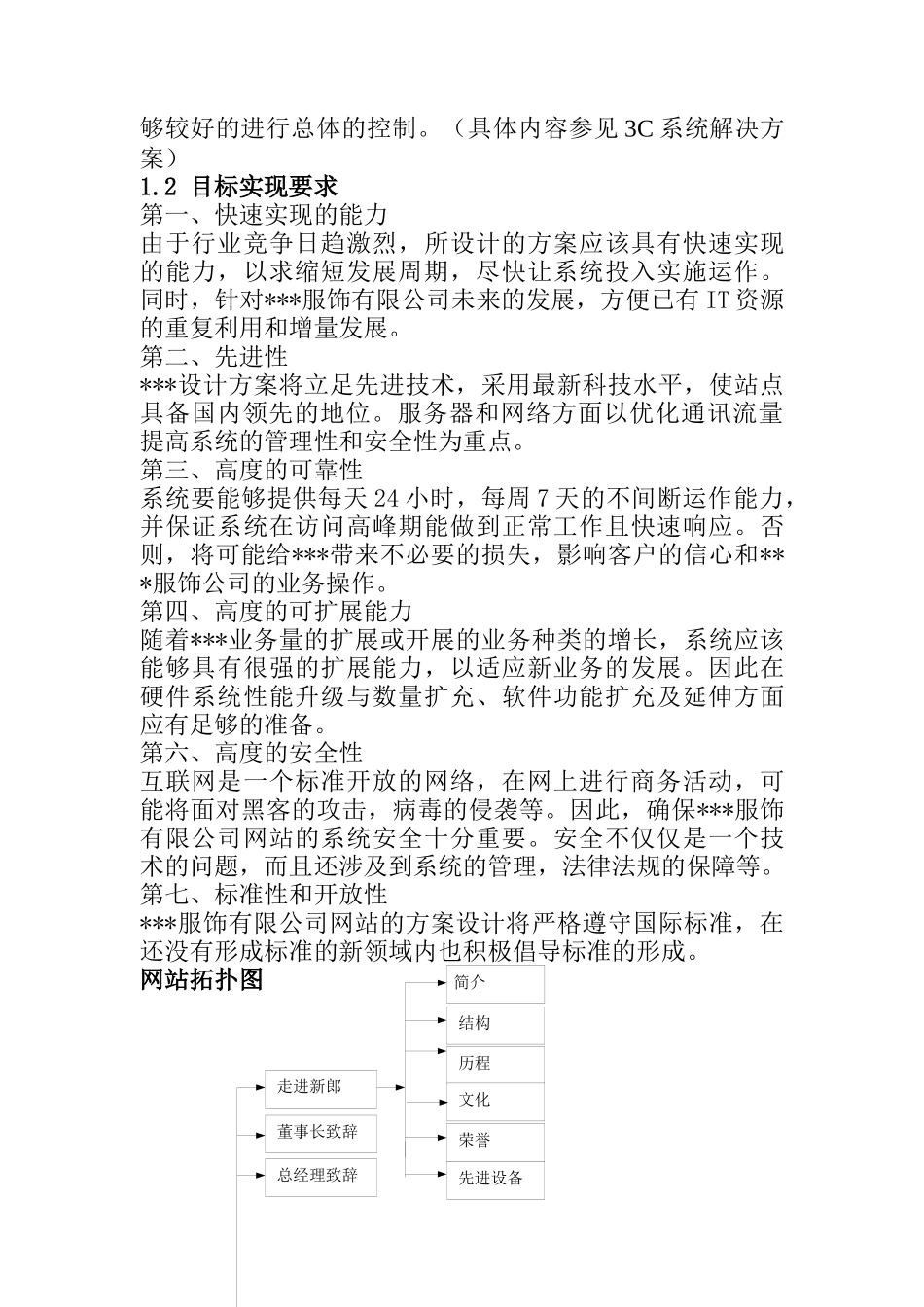 XXX服饰有限公司企业网站建设方案（DOC 19)_第2页