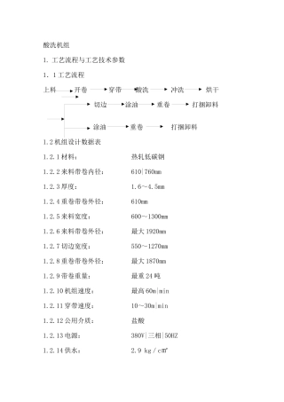 冷轧技术操作规程B标准