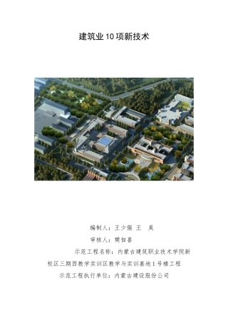 建筑业10项新技术概论