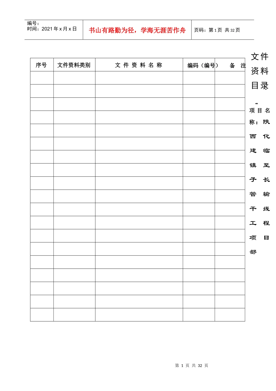 文明工地资料目录_第1页